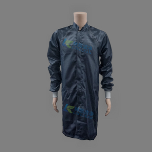Reinraum-Polyester der Klasse 1000 – Marineblaue ESD-Arbeitskleidung