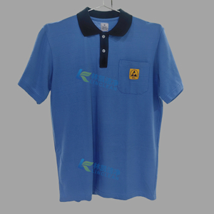 Baumwolle Unisex leitfähige antistatische Sicherheit antistatische Polo-T-Shirts ESD-Uniform